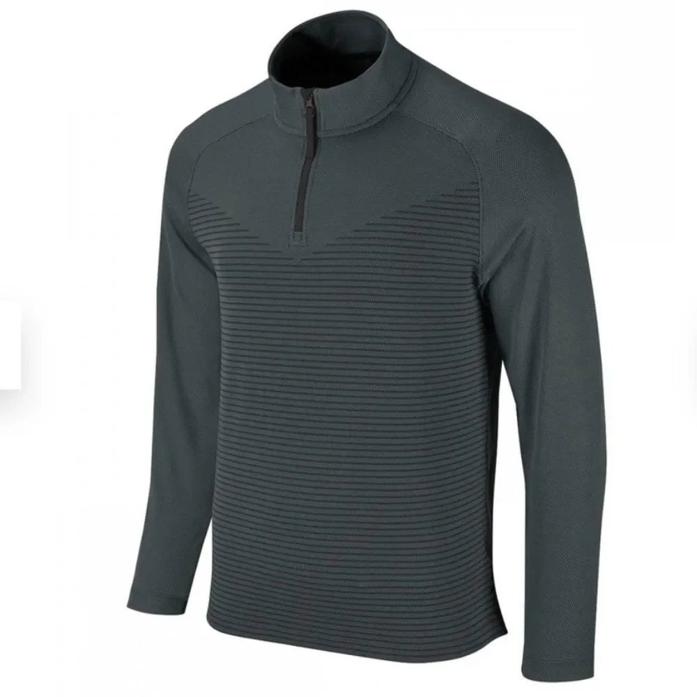 Nike Top Mens Size Medium Vapor Half zip golf shirt Dry Fit ADV Tech Breathable‎